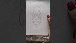 How to draw a Cute Doodle Dango #cute #doodle #dango