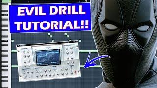 MAKING A HARD EVIL UK DRILL BEAT IN FL STUDIO 20! | FL STUDIO TUTORIAL