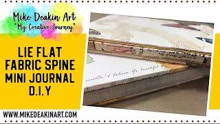 DIY Lie Flat Fabric Spine Mini Journal