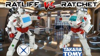 Comparison: X-Transbots MX-48 Ratliff VS Takara Tomy MP-30 Ratchet