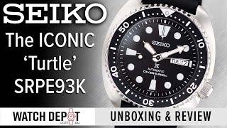 HOROLOGY ROYALTY, Seiko SRPE93K Prospex 'Turtle' Automatic Divers | Unboxing & Review