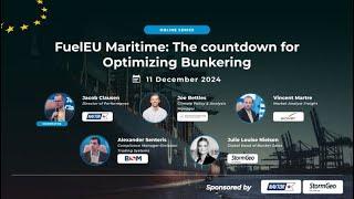 BS Group Virtual Conference: FuelEU Maritime: The countdown for Optimizing Bunkering | Session 1