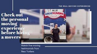 Check Out The Personal Moving Experience Before Hiring a Movers | Five moving trip from New Yorker's