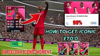 100% Working Trick Iconic Moment S. Eto'o In Pes 2021 Mobile | Barcelona Iconic Trick Pes 2021