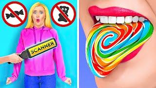 HOW TO SNEAK SNACKS INTO CLASS! || Genius Tricks with Food and Cool Hacks by 123 GO! Series