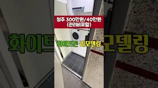 눈뽕주의!!화이트톤 리모델링 청주 원룸!!#청주 #청주원룸 #원룸 #리모델링