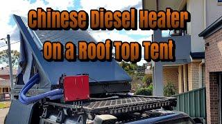 Chinese Diesel Heater on a Kings Grand Tourer roof top tent