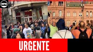 Reprimieron en el congreso y la manifestación se traslado a Plaza de Mayo