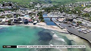 La plage de Roches Noires engloutie par Garance est interdite de baignade