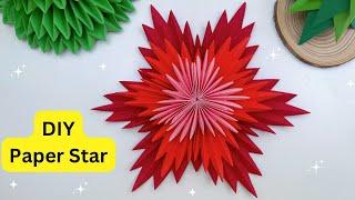 DIY PAPER STAR/ Paper Craft /Origami Star DIY / Star Craft / Star Making For Christmas Decoration