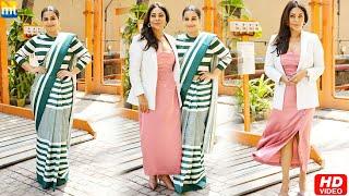 Vidya Balan & Shefali Shah pose for shutterbugs during Jalsa media interactions & promotion