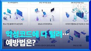 한 번 털리면 다 털린다! 악성코드로부터 내 정보 지키는 법은? / KBS  2024.04.04.