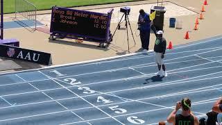 NEW AAU RECORD - Brocks runs 12.10 in 80meter hurdles