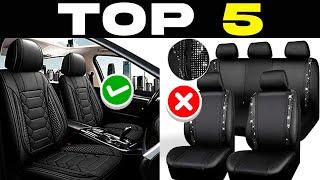 TOP 5 BEST LEATHER SEAT COVERS 2025 | Affordable CAR SEAT COVERS on AMAZON