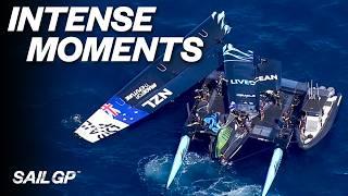 Most INTENSE Moments in SailGP History | Capsizes, Crashes & MORE!