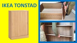 IKEA TONSTAD cabinet with sliding doors assembly