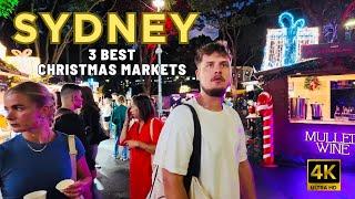 [4K] SYDNEY'S THREE BEST CHRISTMAS MARKETS, LETS WALK THROUGH EACH OF THEM | SYDNEY AUSTRALIA TV.