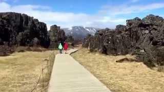 Öxarárfoss waterfall, Pingvellir National Park Iceland