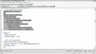 SQL Server Working with Inline Table-Valued Functions