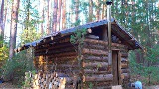 WINTER is coming! Alone in the TAIGA cabin, picking firewood, preparing the cabin for winter