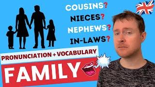 Practice Your English Pronunciation - FAMILY Vocabulary