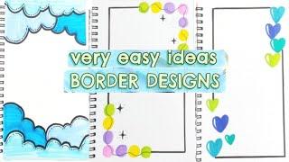 Easy & Aesthetic Border Design  Project/ Assignment/ Notebook Decoration / Journal