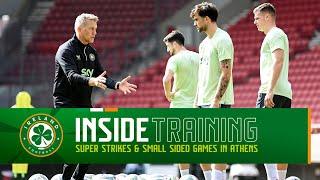 Super strikes, small sided games & dealing with the heat in Athens  | MD-1 Inside Training