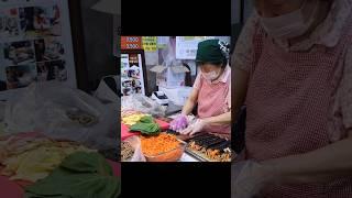 새벽부터 단체 예약주문만 1000줄?! 하루종일 김밥싸는 시장표 김밥 달인 Korean street food