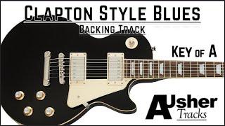 Clapton Style Blues in the key of A | Guitar Backing Track