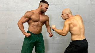 Bodybuilder vs Deny Montana. Gym Battle