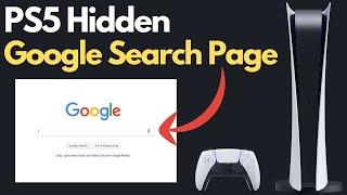 PS5 - How to Use Google Web Browser