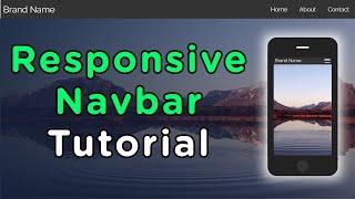 Responsive Navbar Tutorial