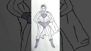 Stickman to angry superMan Speed drawing #shorts