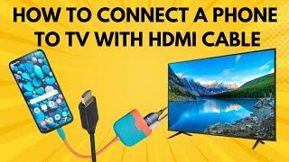 How to connect a phone to any television with USB to HDMI adapter - screen mirroring