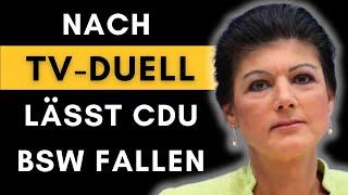 Nach TV-Duell: Koalition zwischen CDU & BSW platzt wegen Wagenknecht!