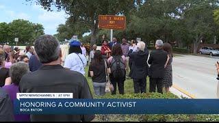 Boca Raton honors educator, activist Lois D. Martin with street name