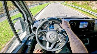 2023 Mercedes Sprinter [2.1 317 CDI 170HP] |0-100| POV Test Drive #1696 Joe Black