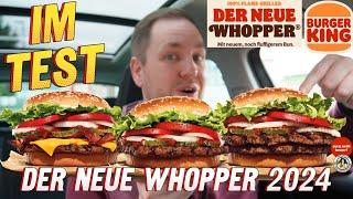 Burger King: Der neue Whopper 2024 (Beef, Double Beef, Plant Based und Bacon & Cheese) im Test