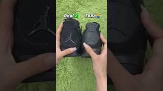 Real Vs Fake Jordan 4 Black Cat #sneakerhead #sneakers #viral