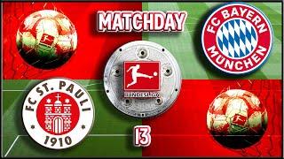 44/45 Bundesliga Matchday 13 - St. Pauli v Bayern