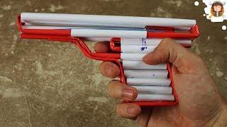 Pistola de Papel Glock - (Arma com Elásticos)