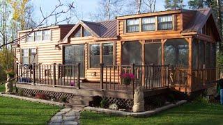 These Park Model Log Cabins Give You The Best Of Both Worlds