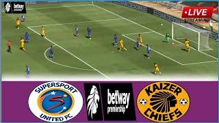 Live Match: SuperSport United vs Kaizer Chiefs Fc | BetWay Premiership Full Stream Match Analysis.