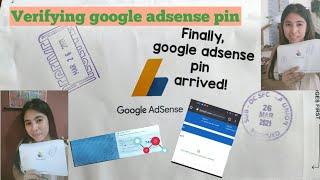 How to verify google adsense pin 2021 || Google adsense pin arrived