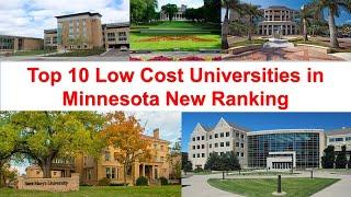 Top 10 LOW COST UNIVERSITIES IN MINNESOTA New Ranking