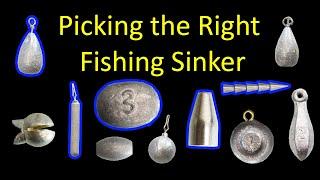 Types of Fishing Sinkers and When to Use Them for Beginners (underwater video)