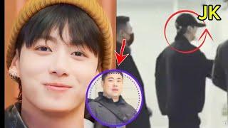 BTS NEWS TODAY!!!Jungkok was closely guarded by bodyguards when he went to the airport.