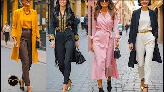 Italian Street Fashion Chic Fall Outfit ideas: What are People wearing in Milan this September 2024