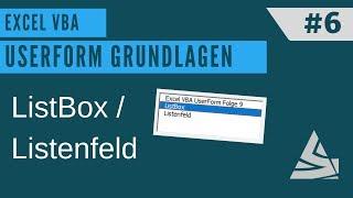 EXCEL VBA - Userform erstellen #6 ListBox / Listenfeld