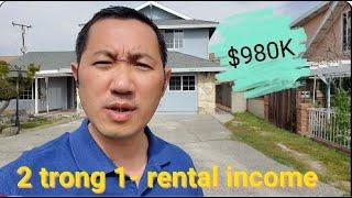 Buôn Bán Nhà Nam Cali- Nhà Rosemead 91770, 5 ngủ 4 tắm. share phòng rental income lối đi riêng